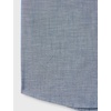 Amazon Essentials Men’s Regular-Fit Short-Sleeve Button-Down Chambray Shirt(Blue)
