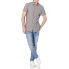 Amazon Essentials Men’s Regular-Fit Short-Sleeve Button-Down Chambray Shirt(Dark Grey)