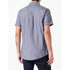 Amazon Essentials Men’s Regular-Fit Short-Sleeve Button-Down Chambray Shirt(Grey)