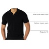 Amazon Essentials Men’s Regular-Fit Short-Sleeve Knit Polo Sweater, Breathable Cotton Nylon(Black)
