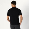 Amazon Essentials Men’s Regular-Fit Short-Sleeve Knit Polo Sweater, Breathable Cotton Nylon(Black)
