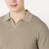 Amazon Essentials Men’s Regular-Fit Short-Sleeve Knit Polo Sweater, Breathable Cotton Nylon(Mushroom Brown)