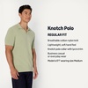 Amazon Essentials Men’s Regular-Fit Short-Sleeve Knit Polo Sweater, Breathable Cotton Nylon(Sage Green)