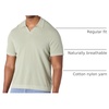 Amazon Essentials Men’s Regular-Fit Short-Sleeve Knit Polo Sweater, Breathable Cotton Nylon(Sage Green)