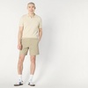 Amazon Essentials Men’s Regular-Fit Short-Sleeve Knit Polo Sweater, Breathable Cotton Nylon(Sand Heather)