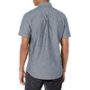 Amazon Essentials Men’s Regular-Fit Short-Sleeve Poplin Shirt, Collared, Washed(Grey)