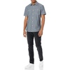 Amazon Essentials Men’s Regular-Fit Short-Sleeve Poplin Shirt, Collared, Washed(Grey)