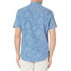 Amazon Essentials Men’s Regular-Fit Short-Sleeve Poplin Shirt, Collared, Washed(Navy  Floral)