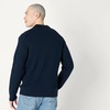 Amazon Essentials Men’s Relaxed-Fit Collared Cardigan Sweater(Navy)