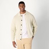 Amazon Essentials Men’s Relaxed-Fit Collared Cardigan Sweater(Sand Heather)