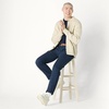 Amazon Essentials Men’s Relaxed-Fit Collared Cardigan Sweater(Sand Heather)