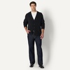 Amazon Essentials Men’s Relaxed-Fit Cotton Blend Cardigan(Black)