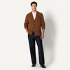 Amazon Essentials Men’s Relaxed-Fit Cotton Blend Cardigan(Caramel Heather)