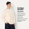 Amazon Essentials Men’s Relaxed-Fit Cotton Blend Cardigan(Oatmeal Heather)