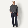 Amazon Essentials Men’s Relaxed-Fit Faux Mohair Crewneck Pullover Sweater, Ribbed, Wool Blend, Heavyweight(Charcoal Heather)