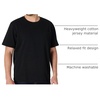 Amazon Essentials Men’s Relaxed-Fit Heavyweight Cotton Pocket T-Shirt(Black)