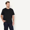 Amazon Essentials Men’s Relaxed-Fit Heavyweight Cotton Pocket T-Shirt(Black)