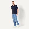 Amazon Essentials Men’s Relaxed-Fit Heavyweight Cotton Pocket T-Shirt(Navy)