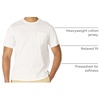 Amazon Essentials Men’s Relaxed-Fit Heavyweight Cotton Pocket T-Shirt(White)