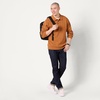 Amazon Essentials Men’s Relaxed-Fit Knit Polo Sweater(Caramel)