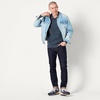 Amazon Essentials Men’s Relaxed-Fit Knit Polo Sweater(Navy)