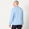 Amazon Essentials Men’s Relaxed-Fit Knit Polo Sweater(Powder Blue)