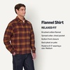 Amazon Essentials Men’s Relaxed-Fit Long-Sleeve Flannel Shirt with Button Front Closure, Spread Collar, Chest Pocket(Dark Chestnut Brown Red Simple Plaid)
