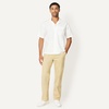 Amazon Essentials Men’s Relaxed-Fit Short Sleeve Linen Blend Shirt(White)