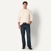 Amazon Essentials Men’s Relaxed-Fit Soft Cotton Blend Textured Crewneck Pullover Sweater, Ribbed(Oatmeal Heather)