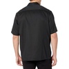 Amazon Essentials Men’s Relaxed-Fit Stain and Wrinkle-Resistant Short-Sleeve Work Shirts(Black)