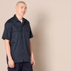 Amazon Essentials Men’s Relaxed-Fit Stain and Wrinkle-Resistant Short-Sleeve Work Shirts(Dark Navy)