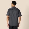Amazon Essentials Men’s Relaxed-Fit Stain and Wrinkle-Resistant Short-Sleeve Work Shirts(Grey)