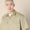 Amazon Essentials Men’s Relaxed-Fit Stain and Wrinkle-Resistant Short-Sleeve Work Shirts(Khaki Brown)