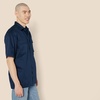 Amazon Essentials Men’s Relaxed-Fit Stain and Wrinkle-Resistant Short-Sleeve Work Shirts(Navy)