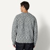 Amazon Essentials Men’s Relaxed-Fit Two-Tone Heavyweight Crewneck Pullover Sweater, Wool Blend(Black Marl)