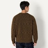 Amazon Essentials Men’s Relaxed-Fit Two-Tone Heavyweight Crewneck Pullover Sweater, Wool Blend(Dark Brown Marl)