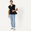 Amazon Essentials Men’s Relaxed-Fit V-Neck Sweater Vest, Pullover(Black)