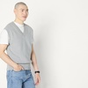 Amazon Essentials Men’s Relaxed-Fit V-Neck Sweater Vest, Pullover(Medium Grey Heather)