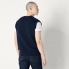 Amazon Essentials Men’s Relaxed-Fit V-Neck Sweater Vest, Pullover(Navy)