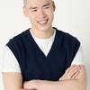 Amazon Essentials Men’s Relaxed-Fit V-Neck Sweater Vest, Pullover(Navy)