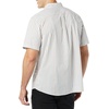 Amazon Essentials Men’s Short Sleeve Dress Shirt with Stretch, Charcoal White Vertical Stripe (Available in Big & Tall)(Pink/Multicolor  Stripe)