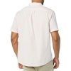Amazon Essentials Men’s Short Sleeve Dress Shirt with Stretch, Charcoal White Vertical Stripe (Available in Big & Tall)(Pink/White  Stripe)