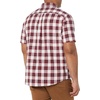 Amazon Essentials Men’s Short Sleeve Dress Shirt with Stretch, Charcoal White Vertical Stripe (Available in Big & Tall)(Red/White/Check)