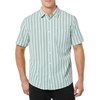 Amazon Essentials Men’s Short Sleeve Dress Shirt with Stretch, Charcoal White Vertical Stripe (Available in Big & Tall)(Teal/Multicolor  Stripe)