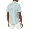 Amazon Essentials Men’s Short Sleeve Dress Shirt with Stretch, Charcoal White Vertical Stripe (Available in Big & Tall)(Teal/Multicolor  Stripe)