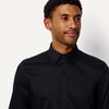 Amazon Essentials Men’s Slim Fit Long Sleeve Wrinkle Resistant Stretch Dress Shirt(Black)