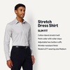 Amazon Essentials Men’s Slim Fit Long Sleeve Wrinkle Resistant Stretch Dress Shirt(Grey)