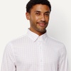 Amazon Essentials Men’s Slim Fit Long Sleeve Wrinkle Resistant Stretch Dress Shirt(Lavender Windowpane)