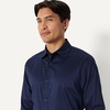 Amazon Essentials Men’s Slim Fit Long Sleeve Wrinkle Resistant Stretch Dress Shirt(Navy)
