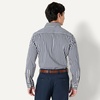 Amazon Essentials Men’s Slim Fit Long Sleeve Wrinkle Resistant Stretch Dress Shirt(White Gingham)